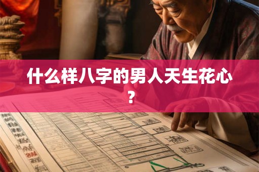 什么样八字的男人天生花心？