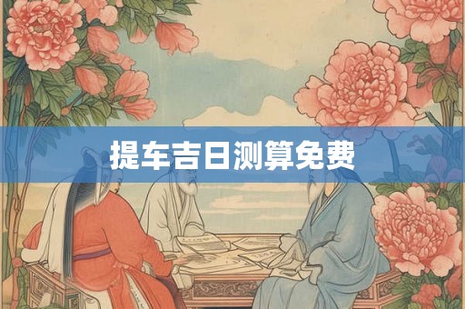 提车吉日测算免费