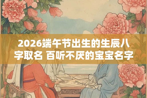 2026端午节出生的生辰八字取名 百听不厌的宝宝名字