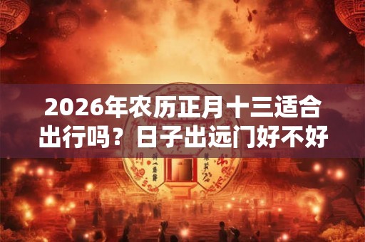 2026年农历正月十三适合出行吗？日子出远门好不好？