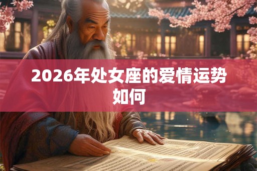 2026年处女座的爱情运势如何