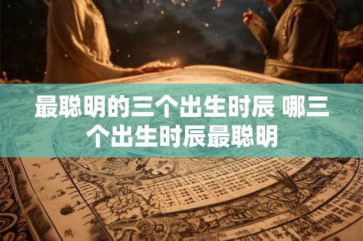 最聪明的三个出生时辰 哪三个出生时辰最聪明 最聪明的三个出生时辰 哪三个出生时辰最聪明