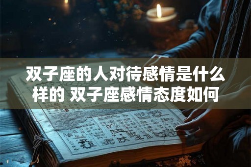 双子座的人对待感情是什么样的 双子座感情态度如何