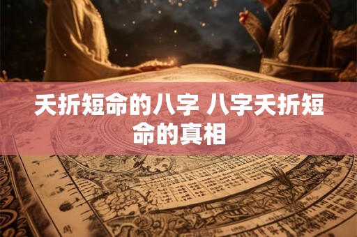 夭折短命的八字 八字夭折短命的真相