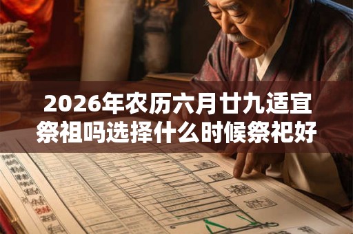 2026年农历六月廿九适宜祭祖吗选择什么时候祭祀好