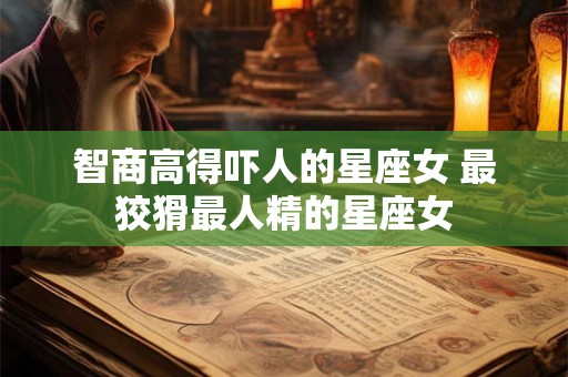 智商高得吓人的星座女 最狡猾最人精的星座女