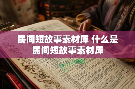 民间短故事素材库 什么是民间短故事素材库
