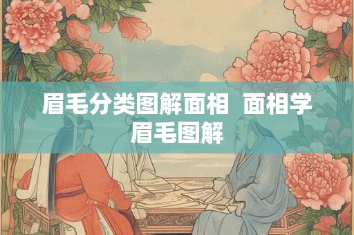 眉毛分类图解面相  面相学眉毛图解