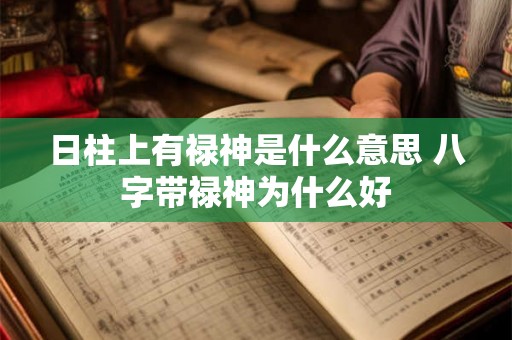 日柱上有禄神是什么意思 八字带禄神为什么好