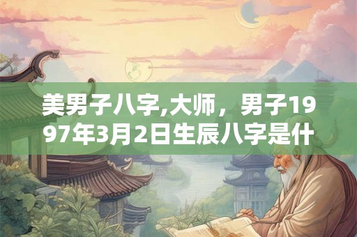 美男子八字,大师，男子1997年3月2日生辰八字是什么