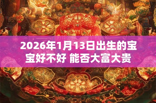 2026年1月13日出生的宝宝好不好 能否大富大贵