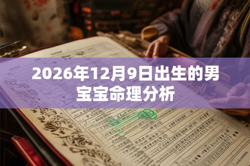 2026年12月9日出生的男宝宝命理分析