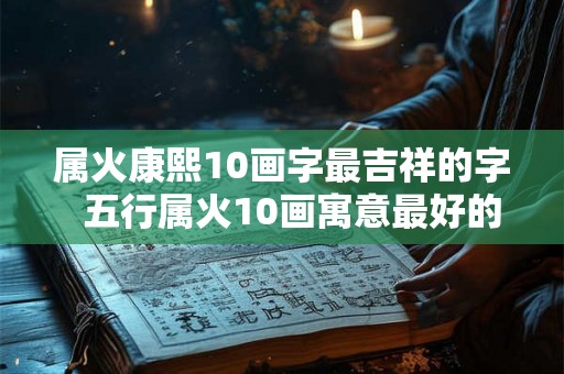属火康熙10画字最吉祥的字  五行属火10画寓意最好的字