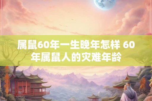 属鼠60年一生晚年怎样 60年属鼠人的灾难年龄