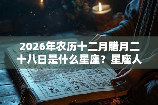 2026年农历十二月腊月二十八日是什么星座？星座人际相处如何？