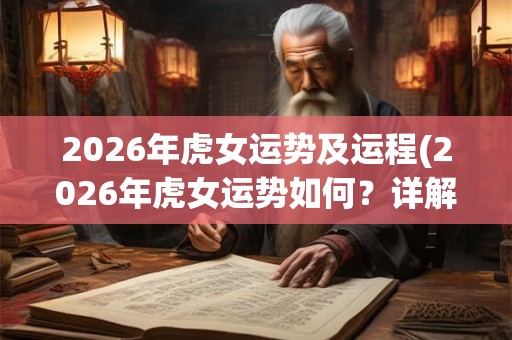 2026年虎女运势及运程(2026年虎女运势如何？详解运程和注意事项)