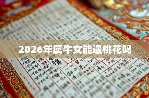 2026年属牛女能遇桃花吗