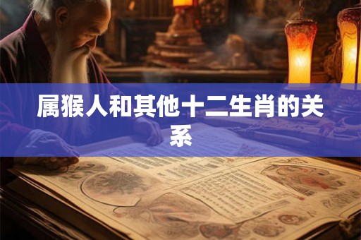 属猴人和其他十二生肖的关系