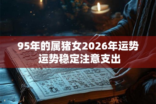95年的属猪女2026年运势 运势稳定注意支出