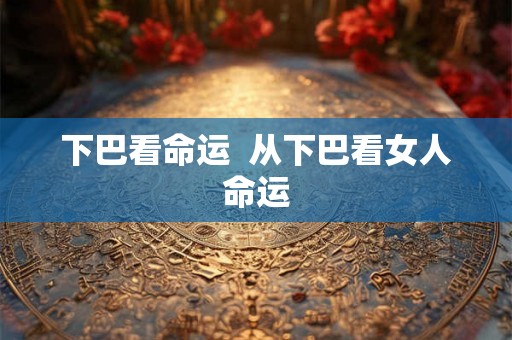 下巴看命运  从下巴看女人命运