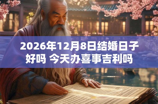 2026年12月8日结婚日子好吗 今天办喜事吉利吗 2026年12月8日结婚日子好吗 今天办喜事吉利吗