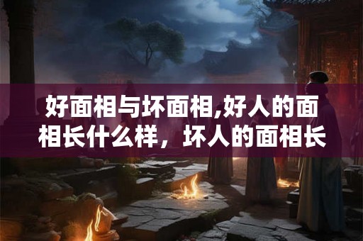 好面相与坏面相,好人的面相长什么样，坏人的面相长什么样