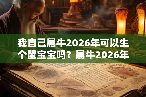 我自己属牛2026年可以生个鼠宝宝吗？属牛2026年运势是好是坏？