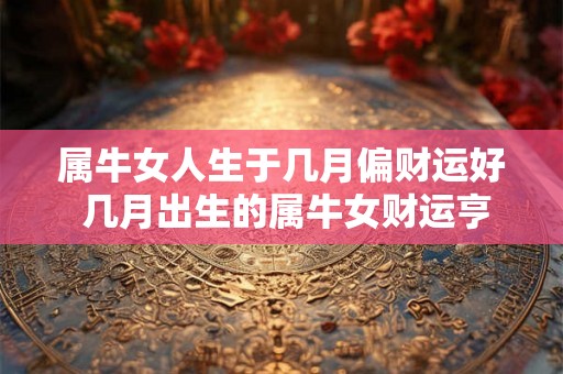 属牛女人生于几月偏财运好 几月出生的属牛女财运亨通