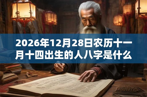 2026年12月28日农历十一月十四出生的人八字是什么
