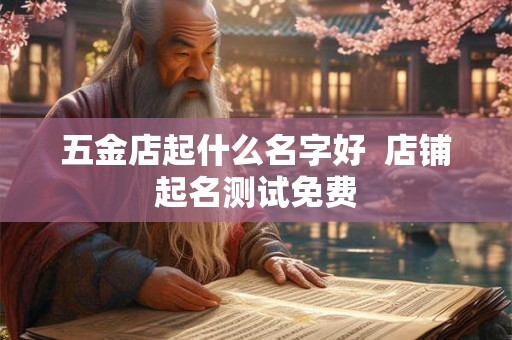 五金店起什么名字好 店铺起名测试免费 五金店起什么名字好 店铺起名测试免费