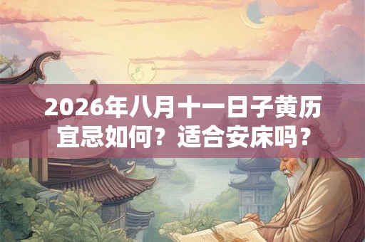 2026年八月十一日子黄历宜忌如何？适合安床吗？