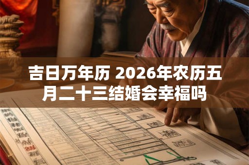 吉日万年历 2026年农历五月二十三结婚会幸福吗