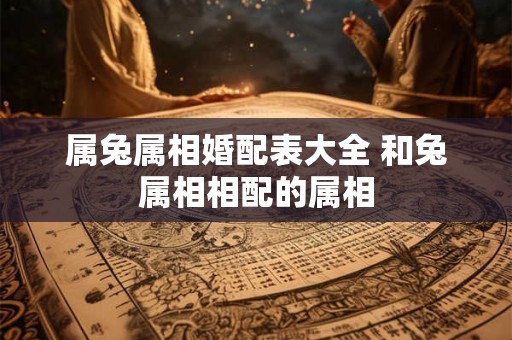 属兔属相婚配表大全 和兔属相相配的属相