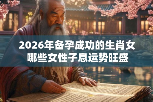 2026年备孕成功的生肖女 哪些女性子息运势旺盛 2026年备孕成功的生肖女 哪些女性子息运势旺盛
