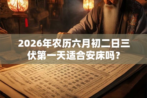 2026年农历六月初二日三伏第一天适合安床吗？