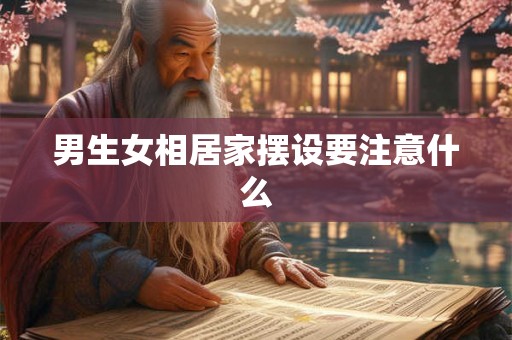 男生女相居家摆设要注意什么 男生女相居家摆设要注意什么