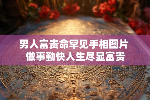 男人富贵命罕见手相图片 做事勤快人生尽显富贵