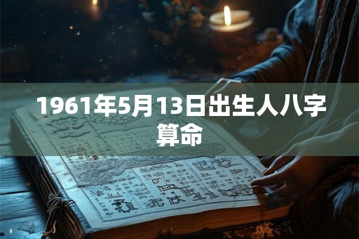 1961年5月13日出生人八字算命