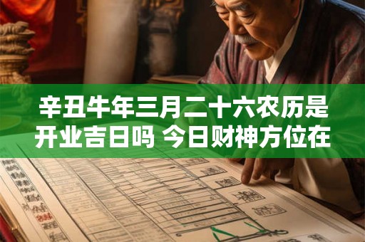 辛丑牛年三月二十六农历是开业吉日吗 今日财神方位在哪