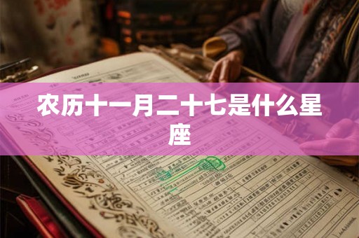 农历十一月二十七是什么星座