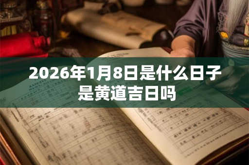 2026年1月8日是什么日子 是黄道吉日吗
