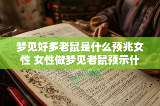 梦见好多老鼠是什么预兆女性 女性做梦见老鼠预示什么