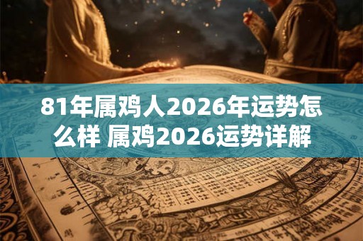 81年属鸡人2026年运势怎么样 属鸡2026运势详解