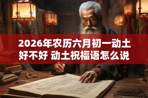 2026年农历六月初一动土好不好 动土祝福语怎么说
