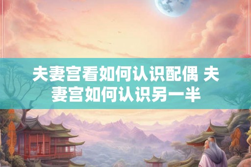 夫妻宫看如何认识配偶 夫妻宫如何认识另一半