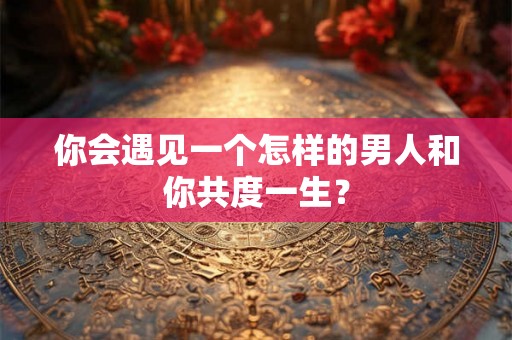 你会遇见一个怎样的男人和你共度一生？