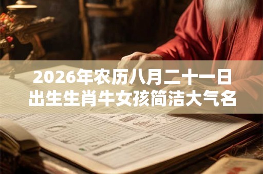2026年农历八月二十一日出生生肖牛女孩简洁大气名字 2026年农历八月二十一日出生生肖牛女孩简洁大气名字
