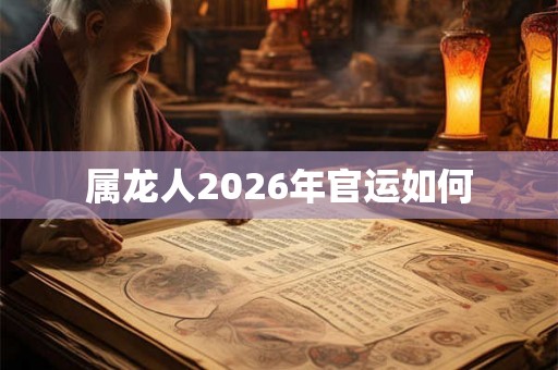属龙人2026年官运如何