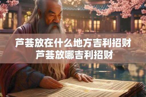 芦荟放在什么地方吉利招财 芦荟放哪吉利招财