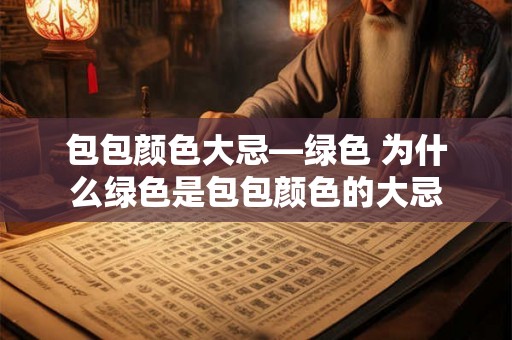 包包颜色大忌—绿色 为什么绿色是包包颜色的大忌